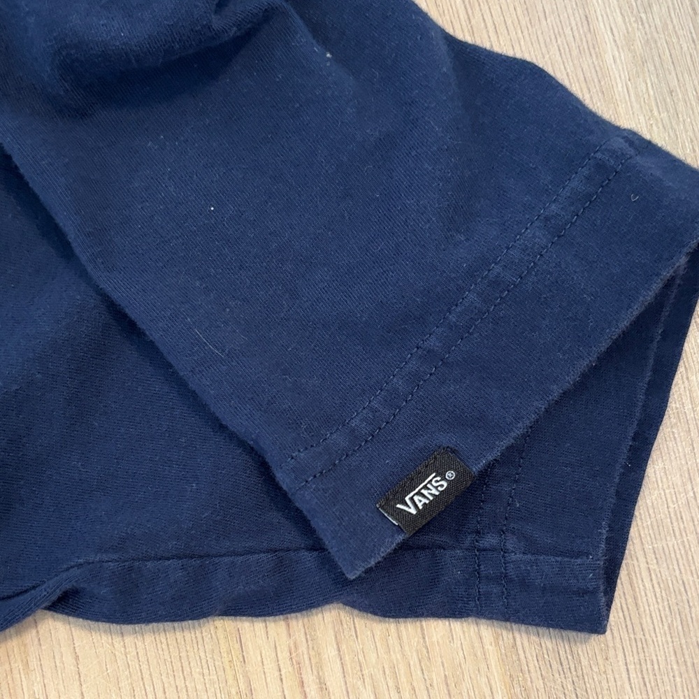 Vans Navy Blue Tee with White Logo -76sku - Picture 6 of 6